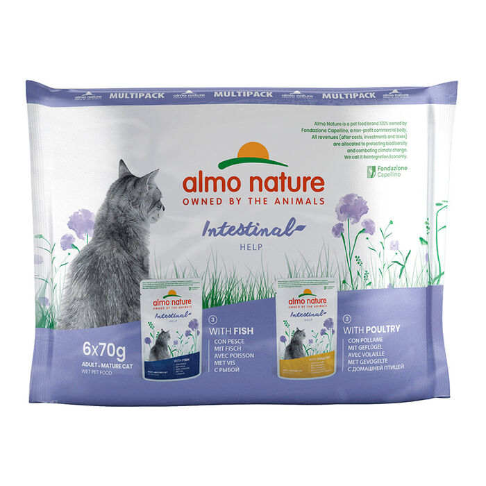 Almo Cat Funct.-Intestinal Help (6 Saquetas De 70G)