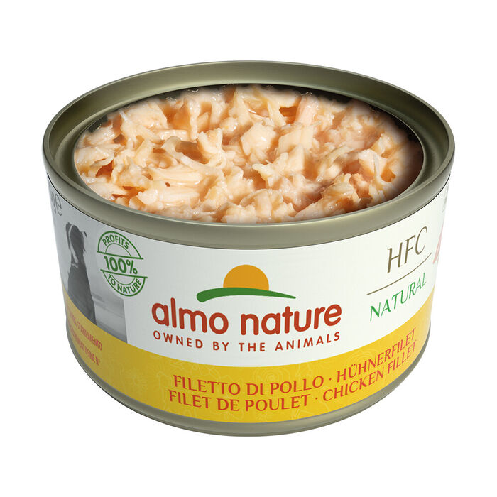 Hfc Dog Natural - File Frango (Lata 95 Gr) - 24 Unid.