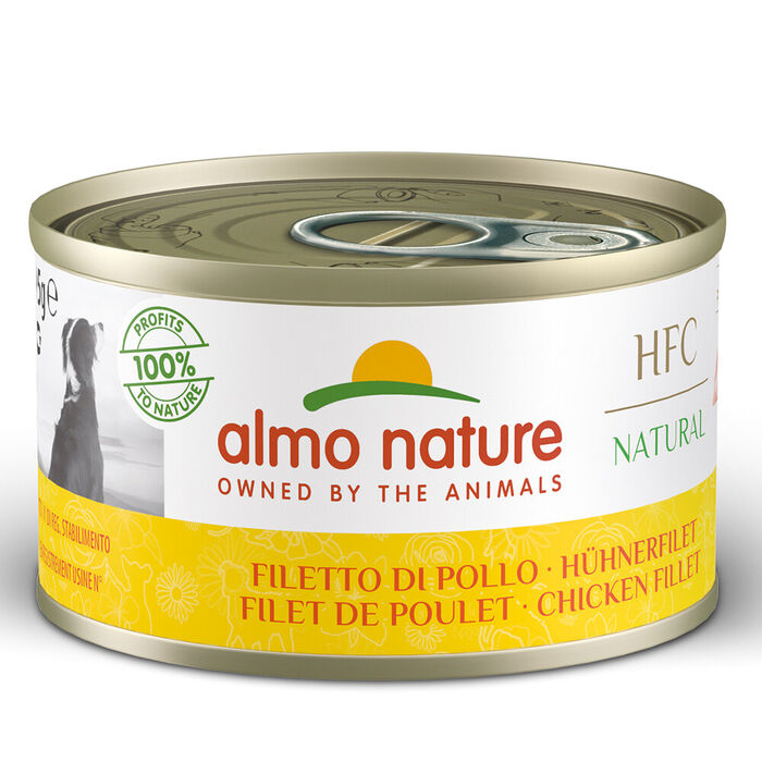 Hfc Dog Natural - File Frango (Lata 95 Gr) - 24 Unid.