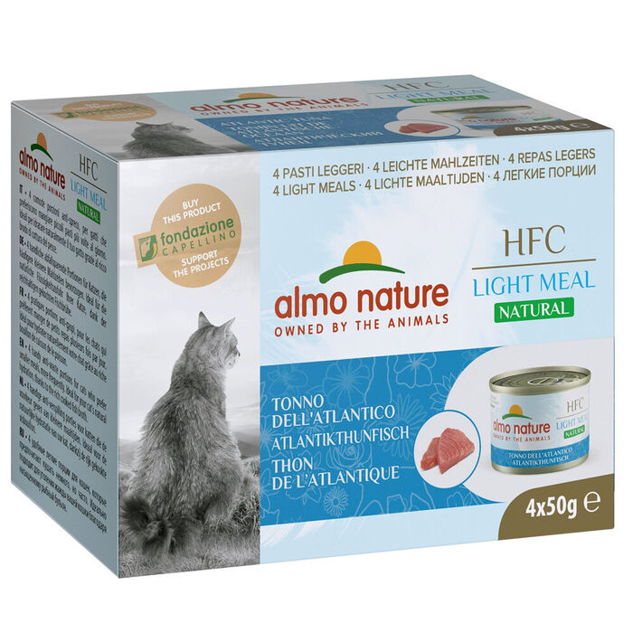 Hfc Cat Natural Light - Atum Atlantico (4 Latas 50 Gr)
