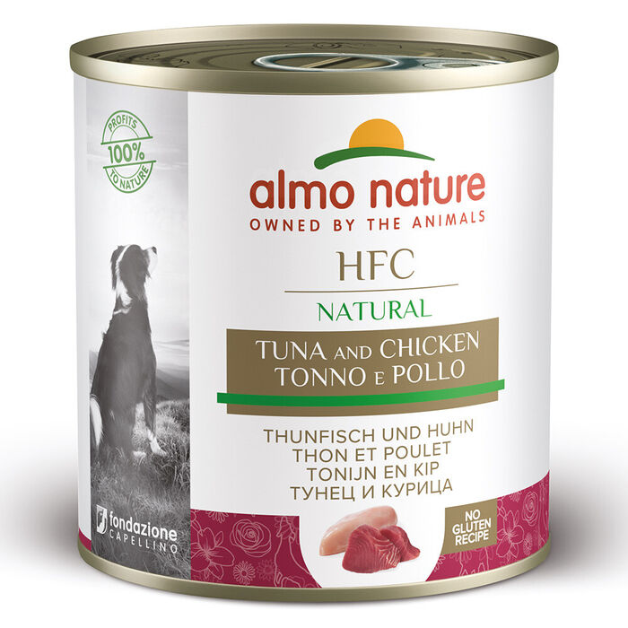 Hfc Dog Natural - Atum E Frango (Lata 280 Gr)
