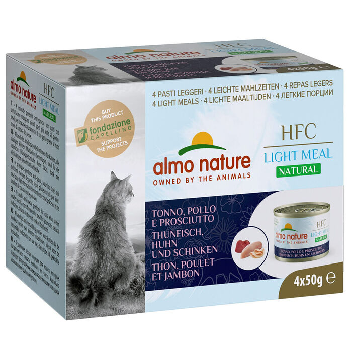 Hfc Cat Natural Light - Atum, Frango, Fiambre (4 Latas 50Gr)