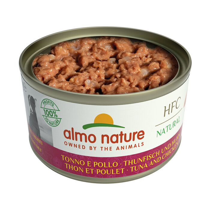 Hfc Dog Natural - Atum E Frango (Lata 95 Gr) - 24 Unid.
