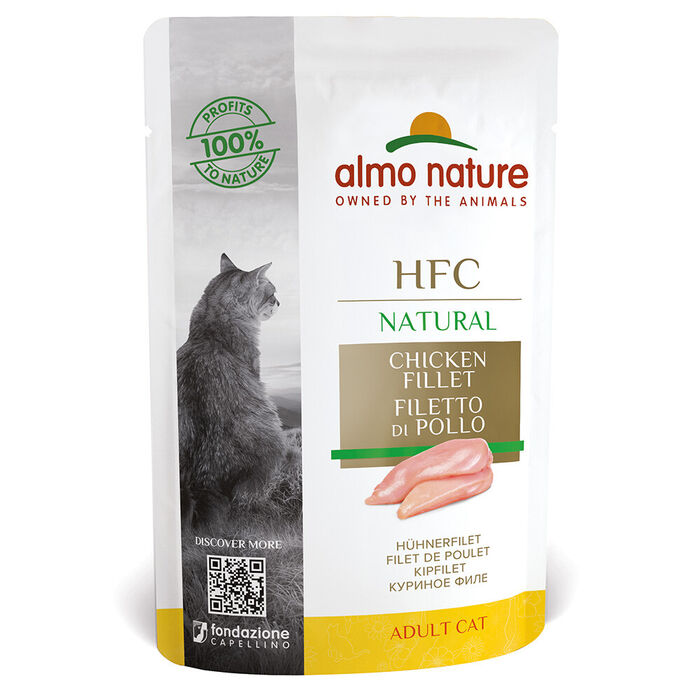 Hfc Cat Natural - File De Frango (Saqueta 55 Gr) - 24 Unid.
