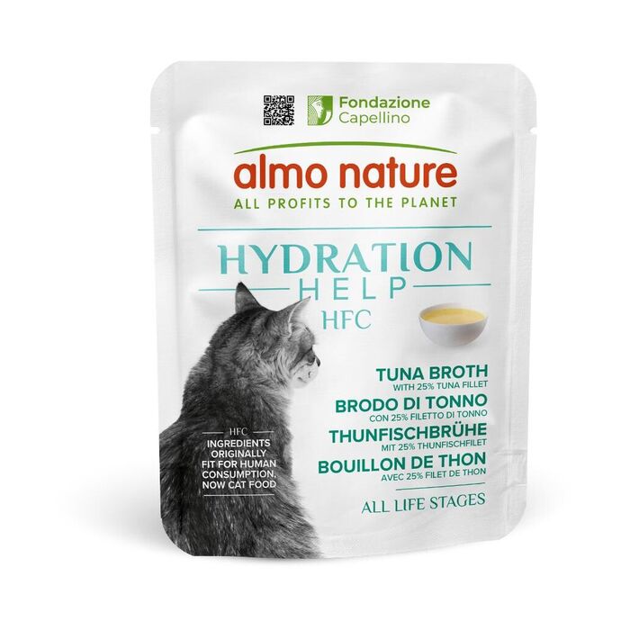 Almo Nature Hydr. Help-Caldo De Atum (Saqueta 50Gr)(24Un.)
