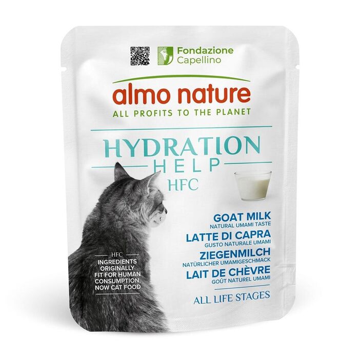 Almo Nature Hydr. Help-Leite De Cabra (Saqueta 50Gr)(24Un.)