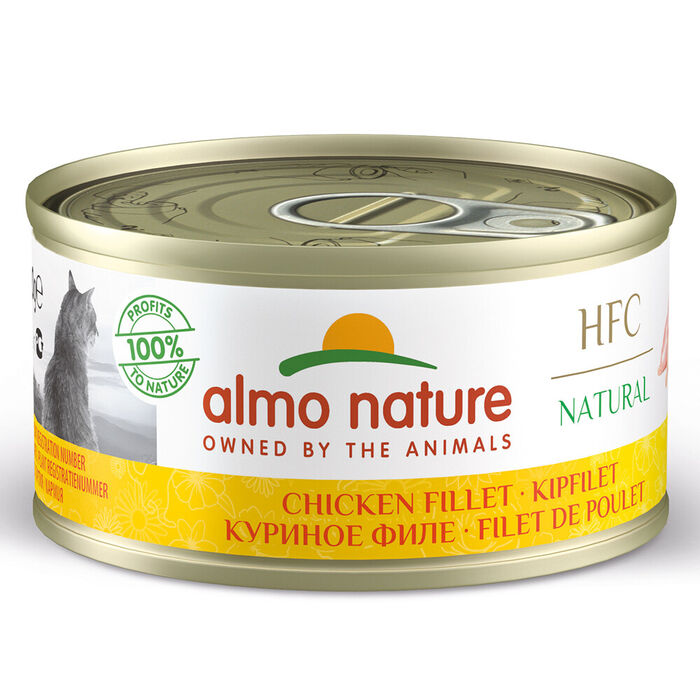 Hfc Cat Natural - Filet De Frango (Lata 70 Gr) - 24 Unid.