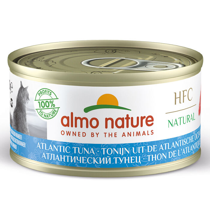 Hfc Cat Natural - Atum Atlantico (Lata 70 Gr) - 24 Unid.