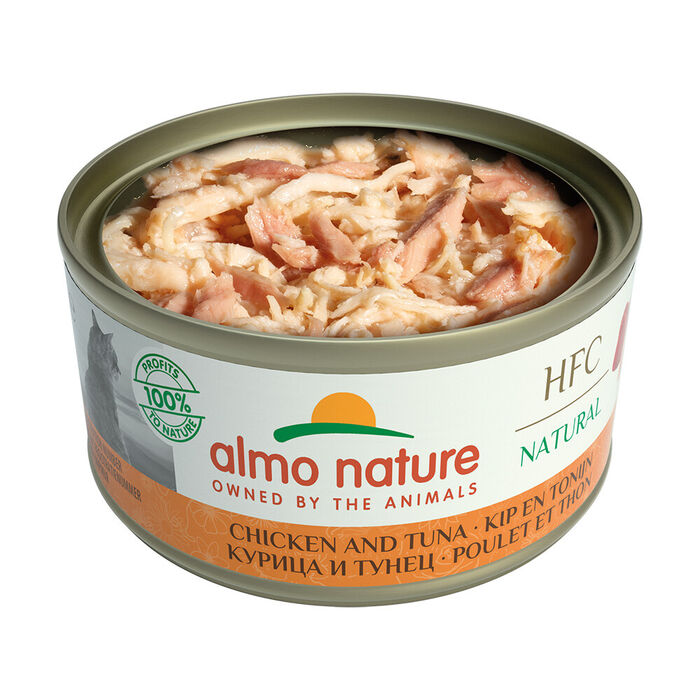 Hfc Cat Natural - Frango E Atum (Lata 70 Gr) - 24 Unid.
