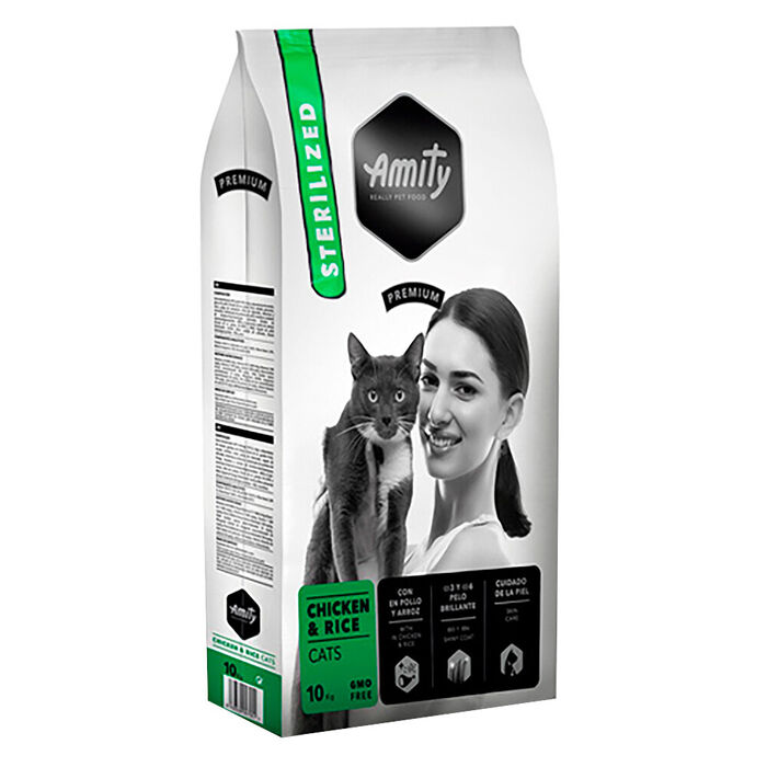 Amity Premium Chicken & Rice Cats Sterilized 10 Kg
