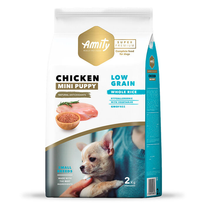 Amity Super Premium (Low Grain) Mini Puppy Chicken 2 Kg