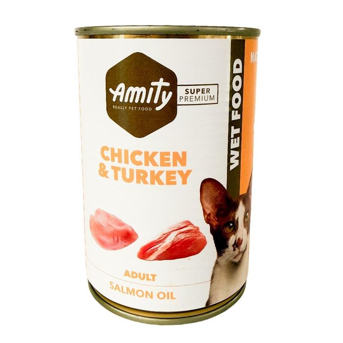 Amity S.P. Cat "Frango E Peru" 400 Gr (Unid.)