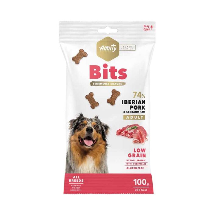 Amity Super Premium Bits Ib. Pork & Serrano Ham 100Gr (12Un)
