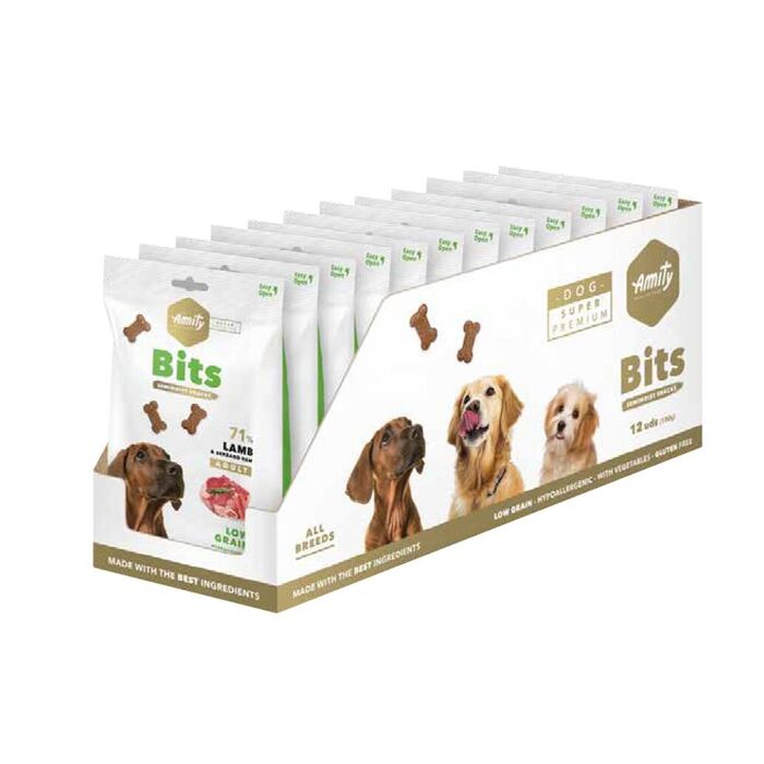 Amity Super Premium Bits Lamb & Serrano Ham 100Gr (12 Un)