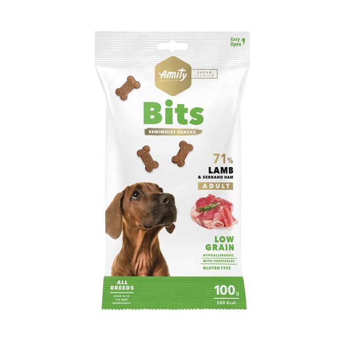 Amity Super Premium Bits Lamb & Serrano Ham 100Gr