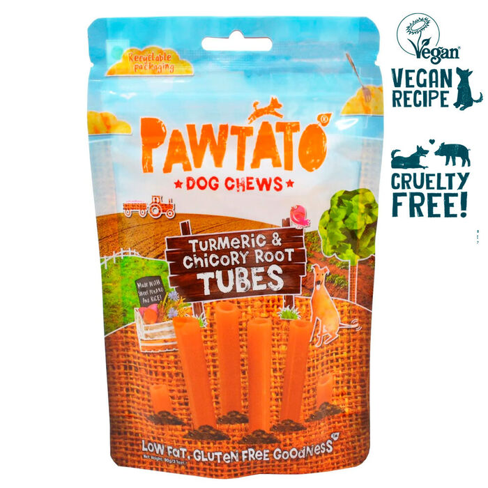 Pawtato Tubes - Turmeric & Chicory Root 90 Gr