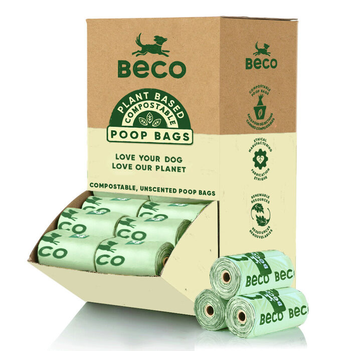Beco Bags Single Roll Counter Disp.Compost.(56Rolosx12Sacos)