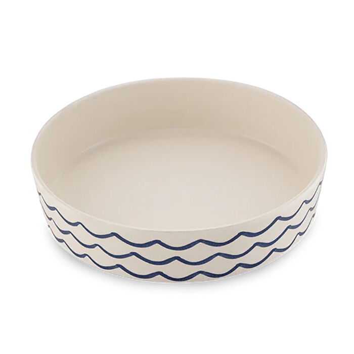 Beco Classic Bambu Cat Bowl Ocean Waves