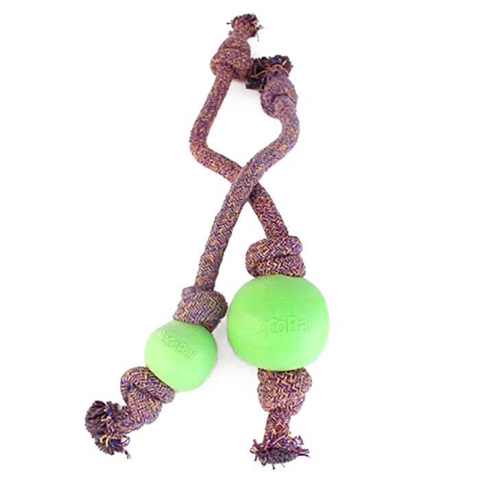 Beco Rope Ball L (7,5 Cm -Rope 50 Cm) Verde