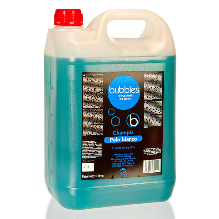 Bubbles - Shampoo Pelo Branco (Extrato Algodao) 5 Lt
