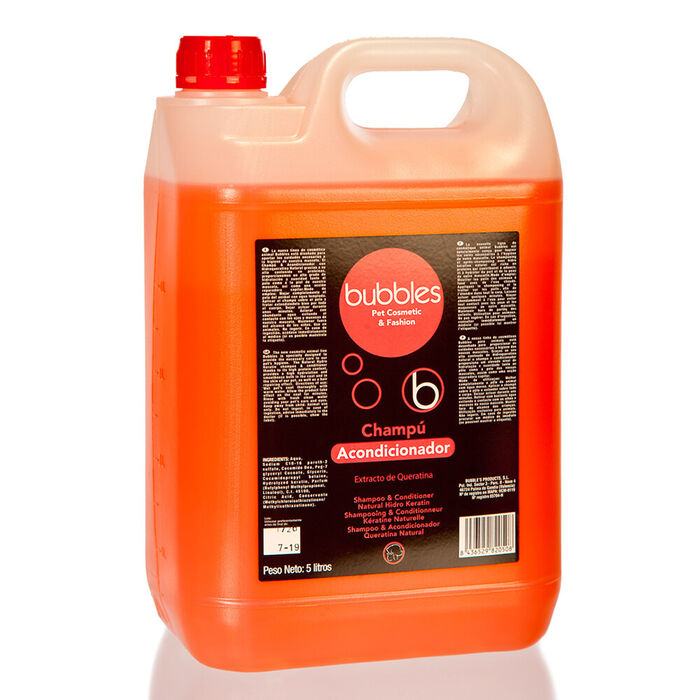 Bubbles - Shampoo Condicionador (Extrato Queratina) 5 Lt