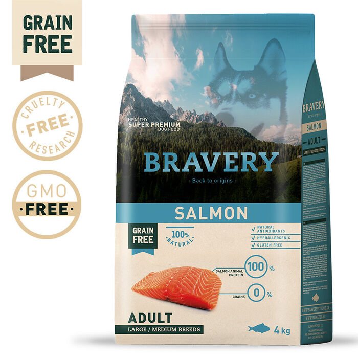 Bravery Salmon Adult Large/Medium 4 Kg