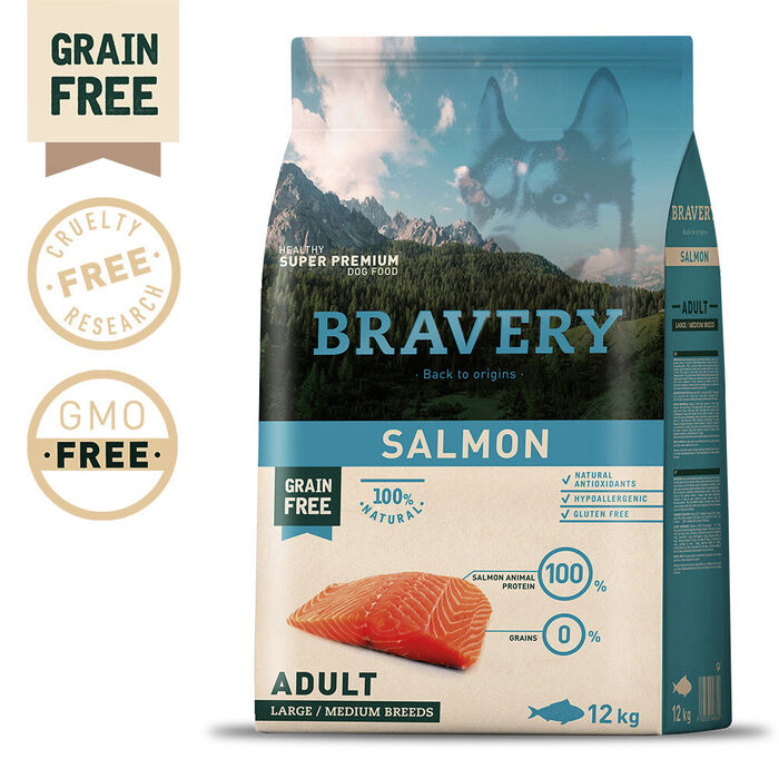 Bravery Salmon Adult Large/Medium 12 Kg