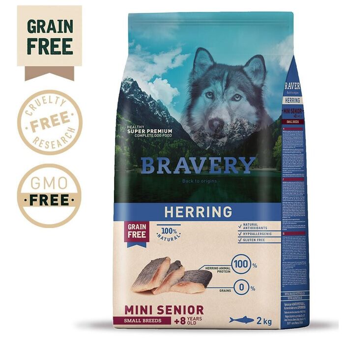 Bravery Herring Mini Adult Small (Senior) 2 Kg