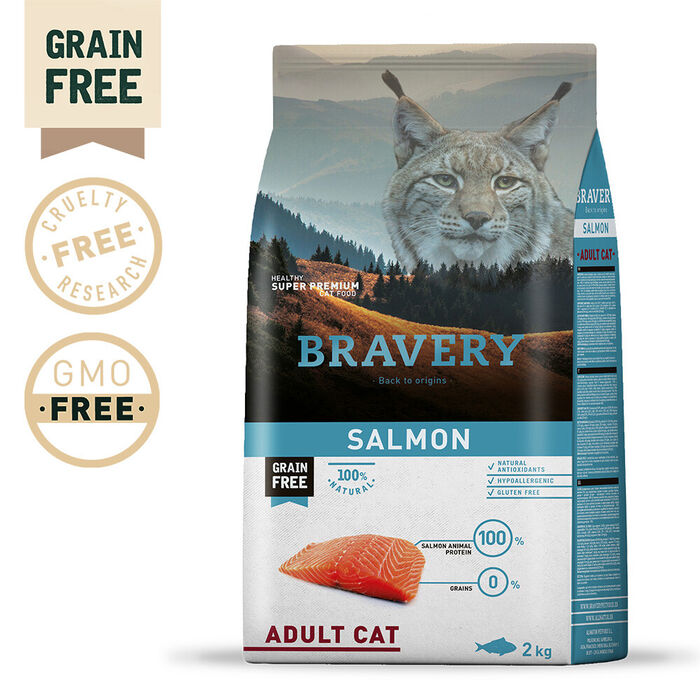 Bravery Salmon Adult Cat 2 Kg
