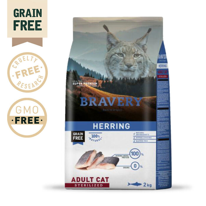 Bravery Herring (Arenque) Adult Cat Sterilized 2 Kg