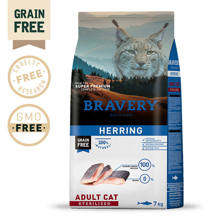 Bravery Herring (Arenque) Adult Cat Sterilized 7 Kg