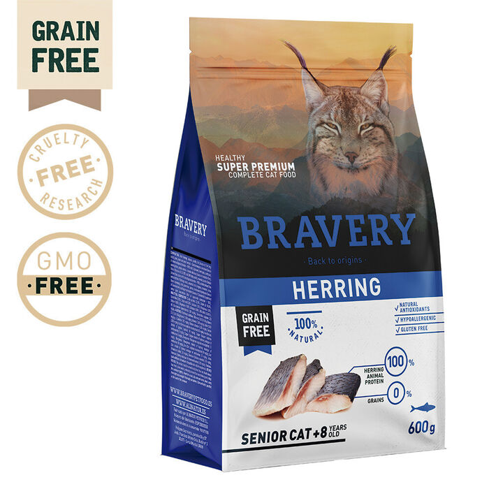 Bravery Herring (Arenque) Senior Cat 2 Kg