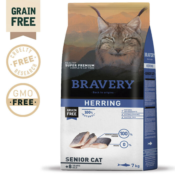 Bravery Herring (Arenque) Senior Cat 7 Kg