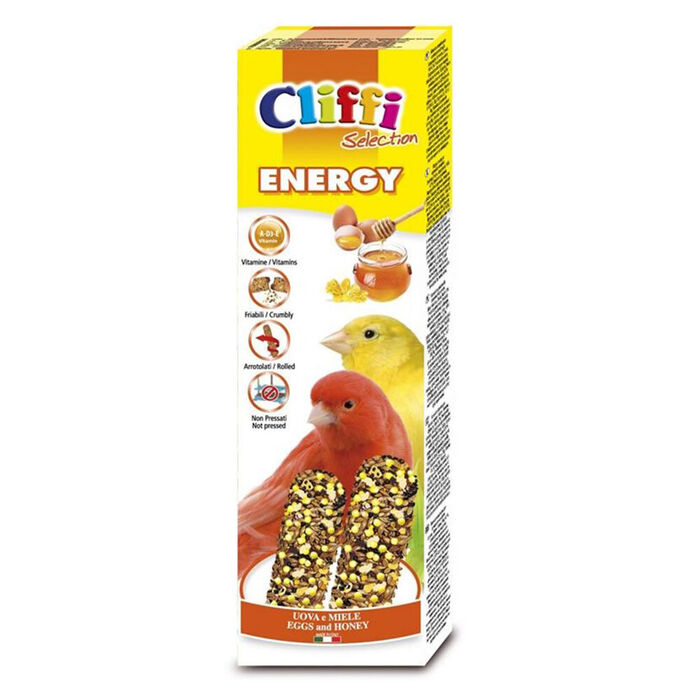 Cliffi - Sticks P/ Canarios C/ Ovo E Mel 60 Gr (Pcoa409)