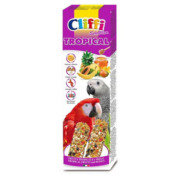 Cliffi - Sticks P/ Papagaios C/ Frutos E Mel 150Gr (Pcoa425)
