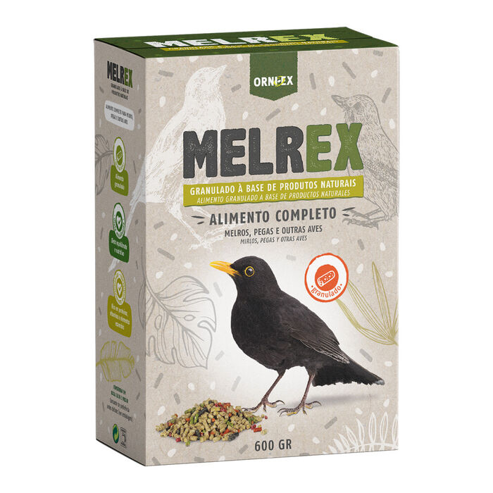 Melrex - Alimento P/ Melros 600 Gr
