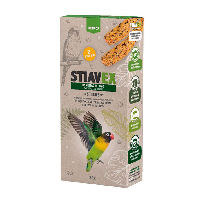 Stiavex Periquitos - Barritas (Sticks) De Ovo 80 Gr