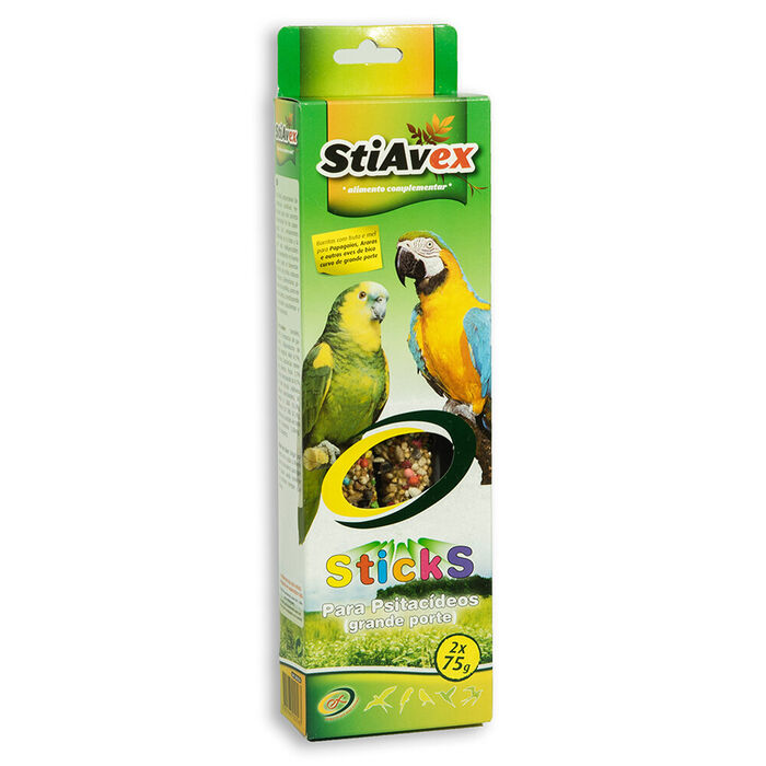 Stiavex P/ Papagaios C/ Frutos E Mel 2X80 Gr