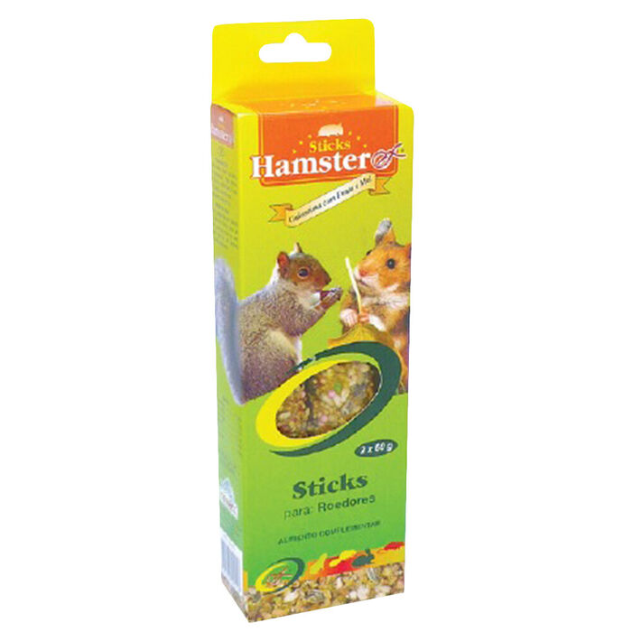Hamsterex Sticks C/ Frutos E Mel 2X60 Gr