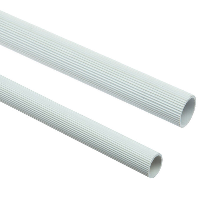 Poleiro Plastico Estriado Medio 1,25 Mt / 16 Mm (Emb. C/ 6)