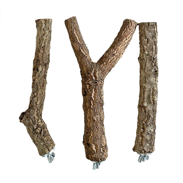 Poleiro Em Cortiça Virgem 25-28 Cm / Ø 4-6 Cm