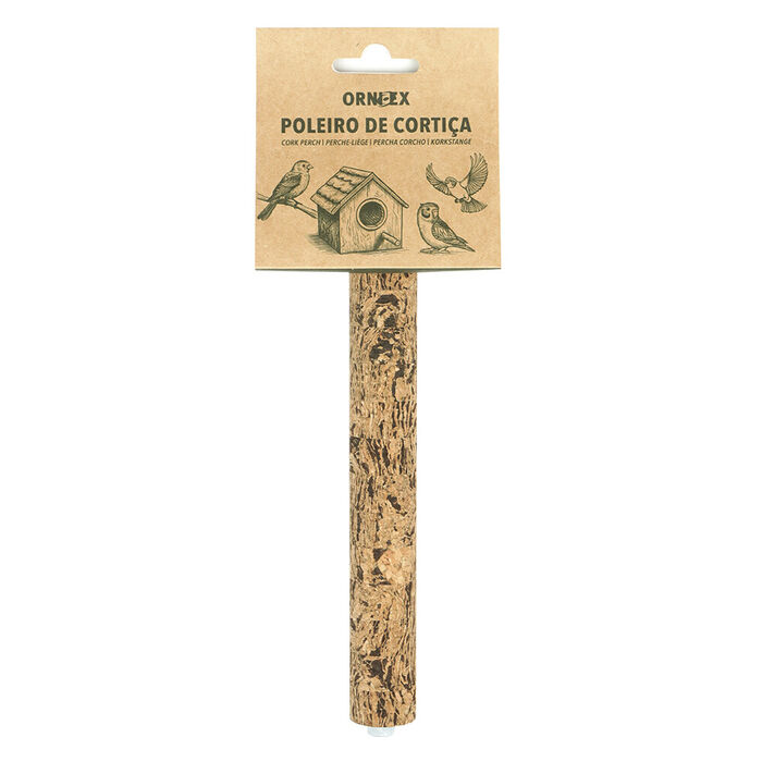 Poleiro Macio Em Cortiça Torneada (Mesclado) 21 Cm / Ø 3 Cm