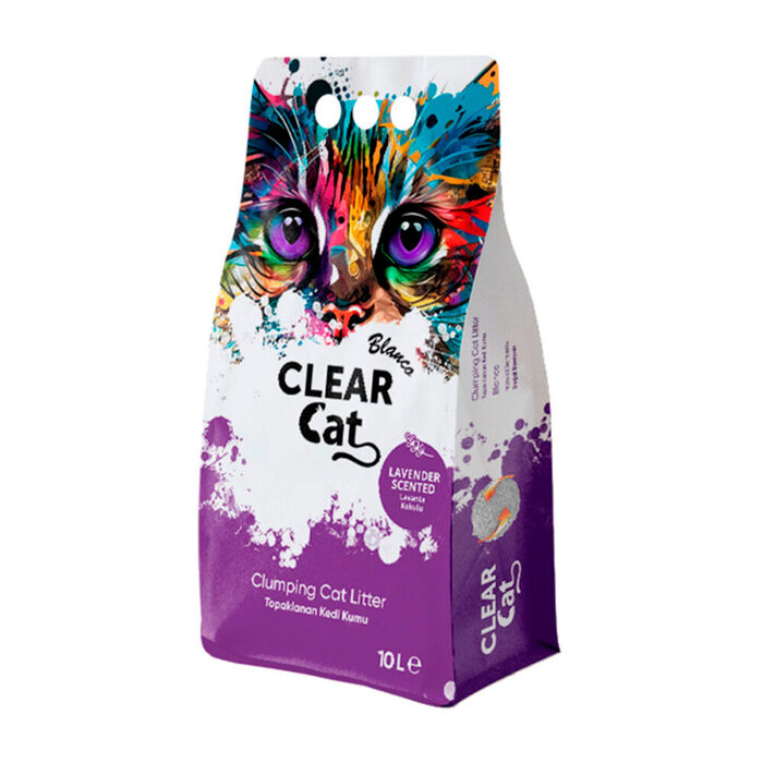 Clear Cat Blanco Litter Lavanda 10 Lt