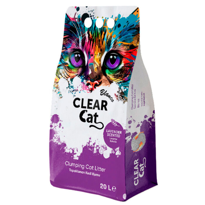 Clear Cat Blanco Litter Lavanda 20 Lt