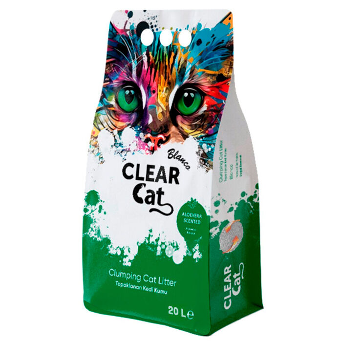 Clear Cat Blanco Litter Aloe Vera 20 Lt