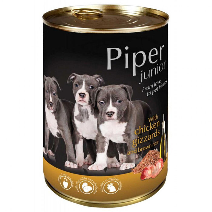 Piper Junior C/ Frango E Arroz Integral 400 Gr