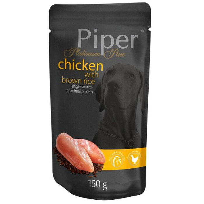 Piper Platinum Pure - Frango C/ Arroz Integral (10X150 Gr)