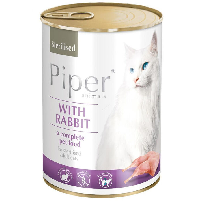 Piper (P/ Gato) C/ Coelho - Esterilizado 400 Gr
