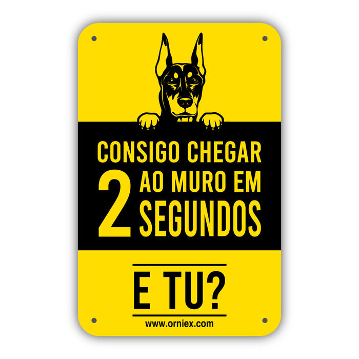 Placa Pvc Consigo Chegar Ao Muro Em 2 Seg...