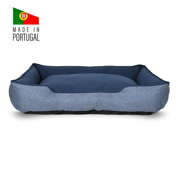 Homipet - Cama Bucareste 80X60X18 Cm (Azul)